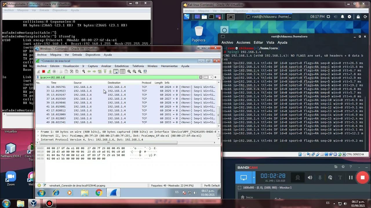 Ataque ddos kali linux pr ctica youtube