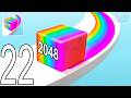 Jelly Run 2048 Gameplay Walkthrough Part 22 - Super Satisfying Merge Game (iOS &amp; Android)