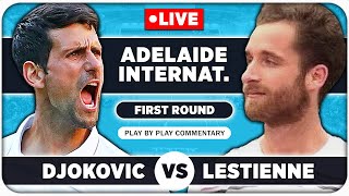 DJOKOVIC vs LESTIENNE | Adelaide International 2023 | Live Tennis Play-by-Play screenshot 4