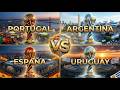 أغاني كأس العالم  البرتغال ضد الأرجنتين ضد إسبانيا ضد أوروغواي نجومي