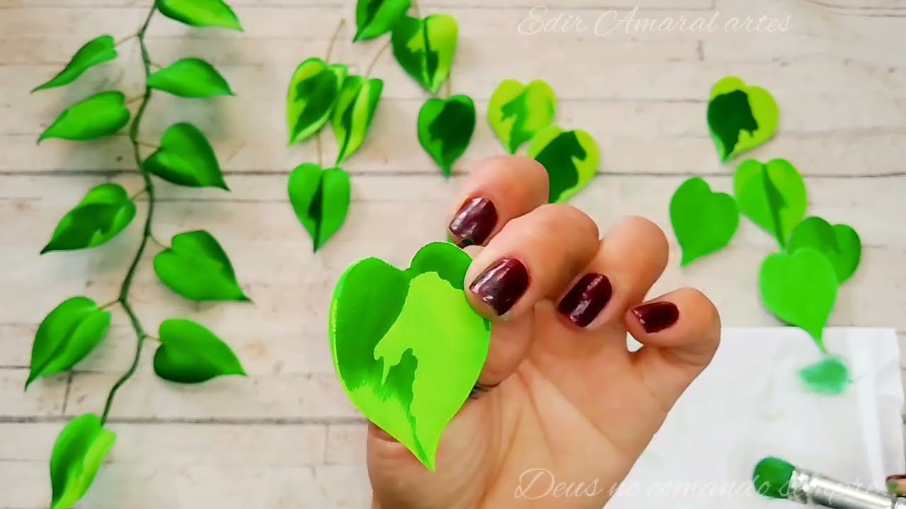 Folhagem  jibóia em eva...