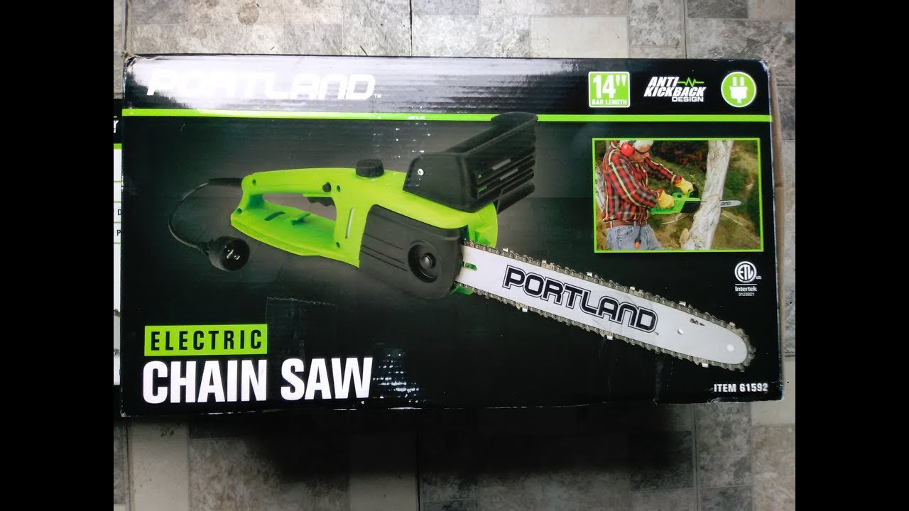 Portland 14 inch Electric Chain Saw YouTube