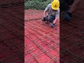 How to install construction wire for cement mortar foundations