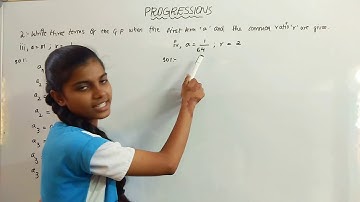 Progressions / 6.4 sum no.2(iii and iv)