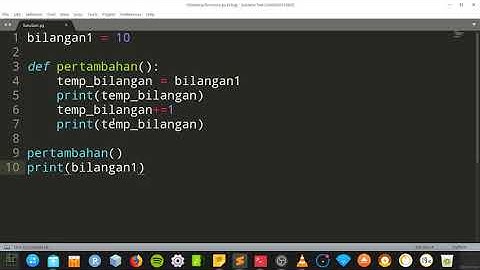 9. Tutorial Python - Variabel lokal dan global