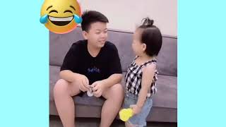 الطفلة الصينية الشقية وذكائها 🤔 😂 🤣 استمتعوا معها 🤗😂