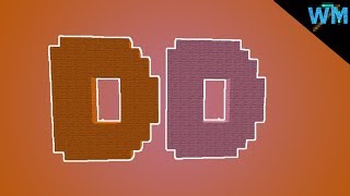 Minecraft Pixel Art - Dunkin' Donuts Logo