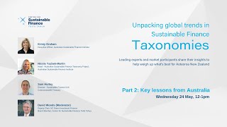 Unpacking global trends in taxonomies speaker series – Part 2 of 5