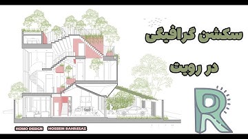 آموزش گرفتن مقطع گرافیکی در رویت #رویت #اموزش #enscape