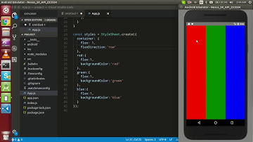 React-native tutorial # 5 understand the concept of flex in react-native