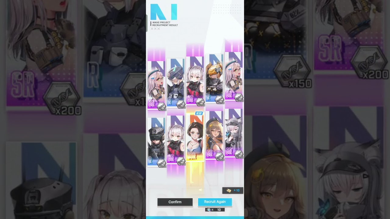 I hav no idea what cube to put on her | Nikke | Jill Valentine Collab banner pulls 