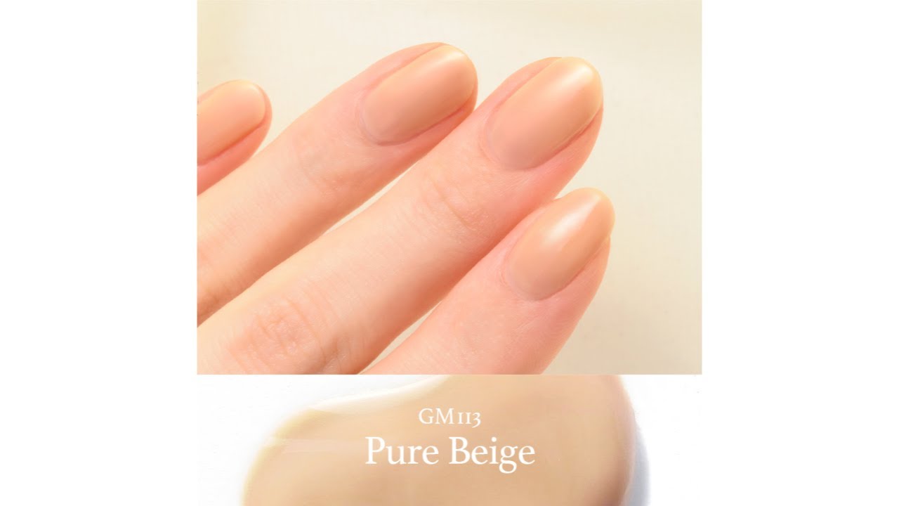 ジェルミーワン　ピュアベージュ 春ネイルのネイルデザイン | ジェルネイル｜ジェルミーワン