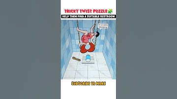 Help them Find a Suitable Restroom 😫 | Tricky Twist puzzle 🧩 #shorts