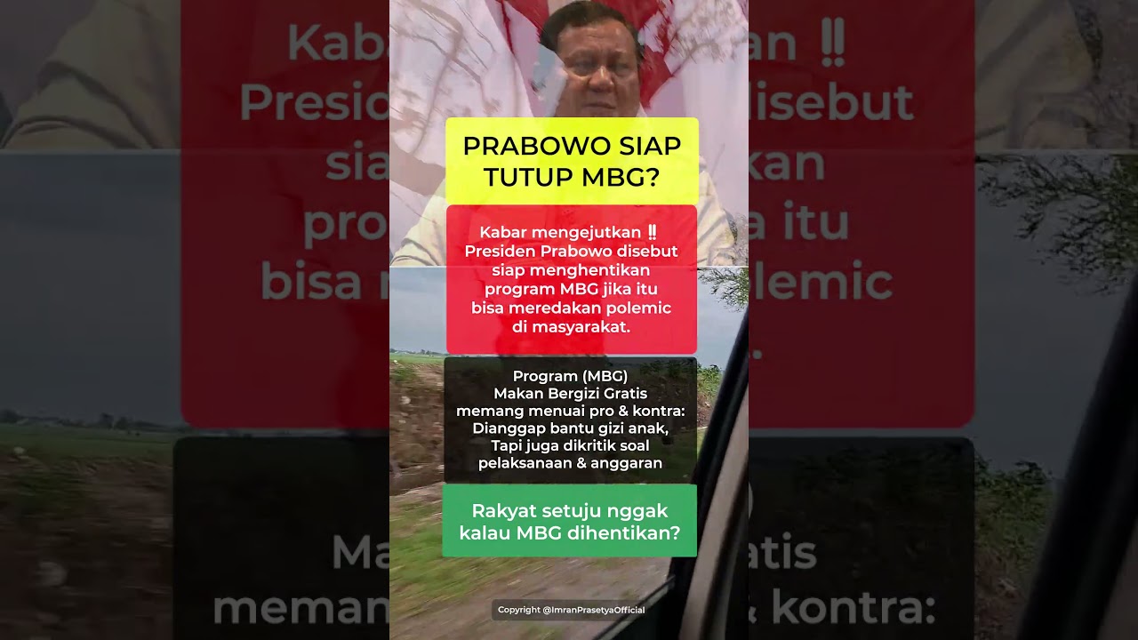 Rakyat Setuju MBG ditutup?.. #viralshort #fyp #motivasi #trending #sby #jokowi
