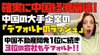 【中国経済崩壊が止まらない】中国を代表する大手企業のデフォルトのラッシュ！！中国不動産開発業界1位に続き、3位の会社もデフォルトした！