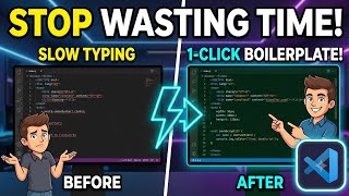 VS Code Custom Snippets: Boilerplate Code Shortcut ⚡ (10x Faster Coding)