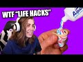 UHH... WTF ARE THESE 5 MINUTE CRAFTS?! - Life Hacks React