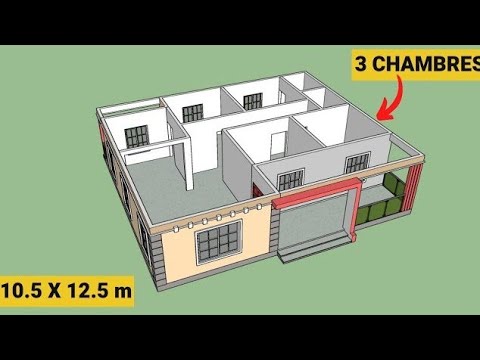 Plan De Maison Villa Deux Chambres