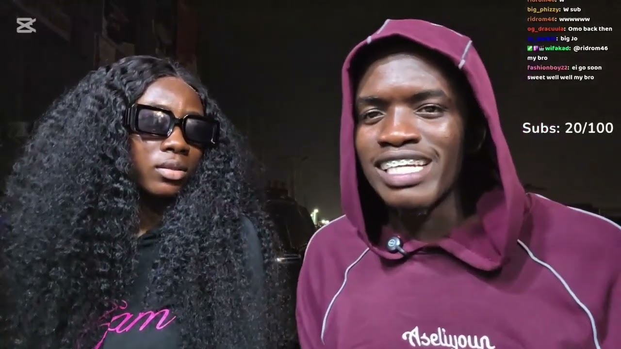 Joblaq and rashidat live stream together 