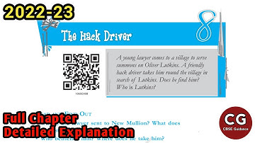 The Hack Driver Class 10 English detailed explanation