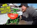 Can You Use a FERTILIZER/SEED SPREADER to Spread Sidewalk SALT? (CRAZY RESULTS!)