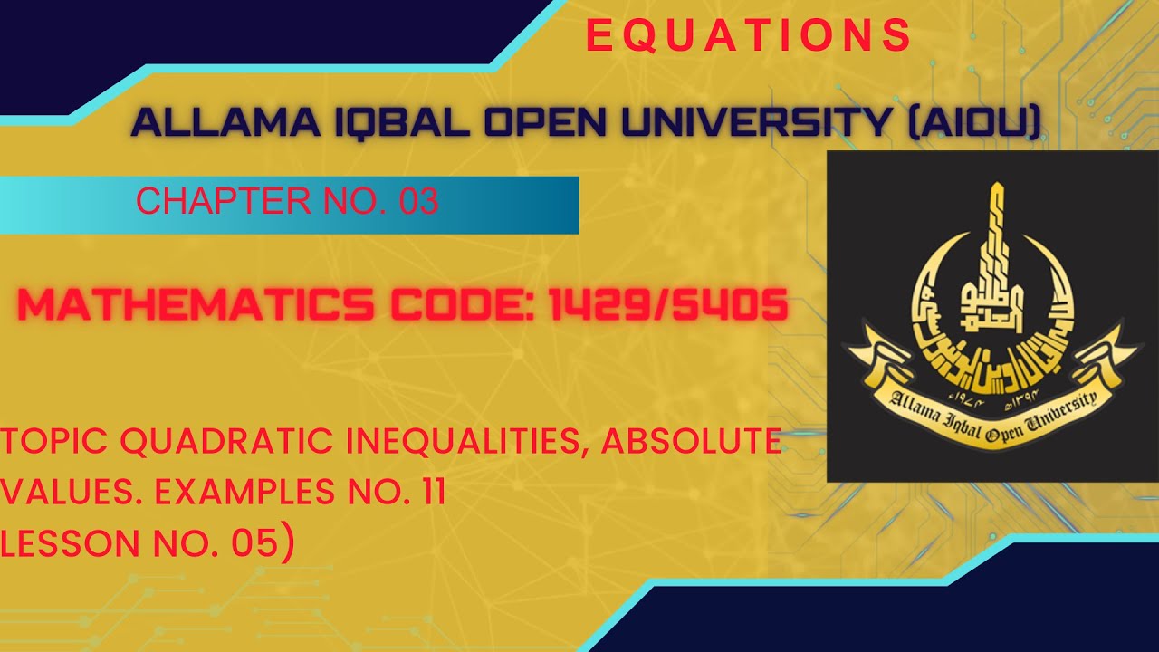 aiou-mathematics-course-code-1429-5405-lesson-05-youtube