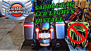 Custom Dynamics Saddlebag LED Lights Install On A Harley Davidson