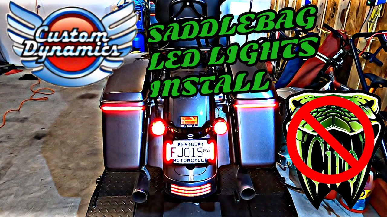 Harley Davidson Touring Saddle Bag LED Light Install