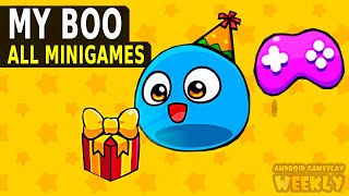 My Boo - Virtual Pet Simulator - Playing ALL MINIGAMES - Celebrate Boo's 10th Birthday!