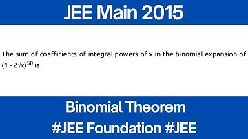 The sum of coefficients of integral powers of x in the binomial expansion of (1−2√x)50 is | JEE Main