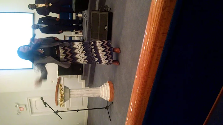 Evangelist Terrie Vernon singing "Holy One."
