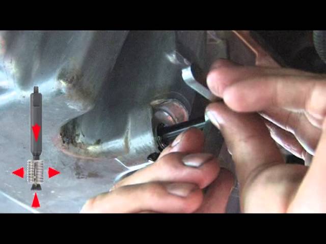 Reparation sans percage bouchon vidange carter huile moteur M10x1