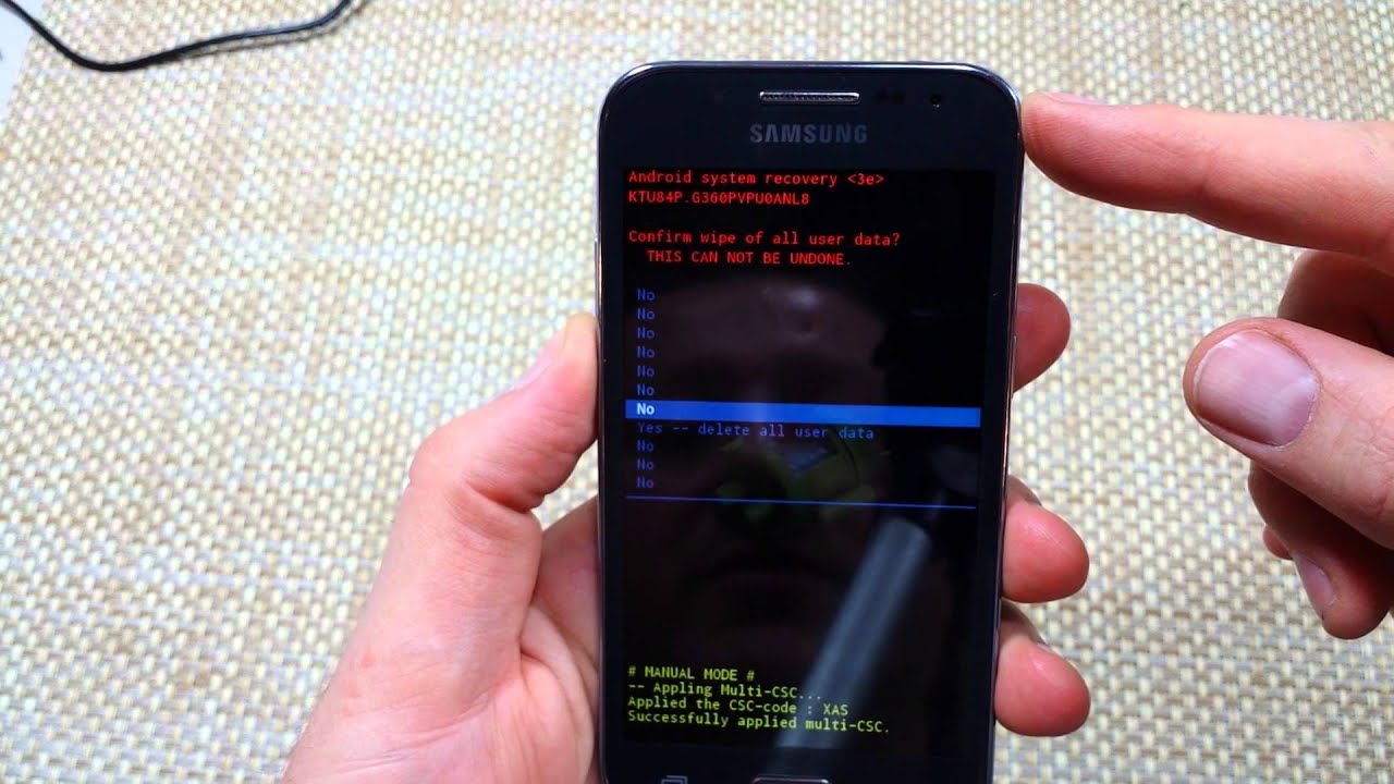 Samsung Galaxy Core Prime Steps How To Hard Reset your phone - YouTube
