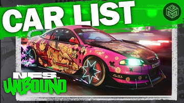 21 NEW CARS! - NFS Unbound Car List VS NFS Heat Car List