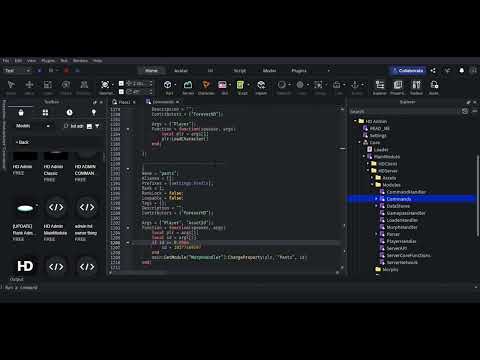 How to make custom commands in HD admin.