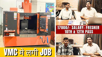 RVM CAD से VMC Placement - 10th & 12th Pass Fresher | Learn CNC VMC Interview Questions!