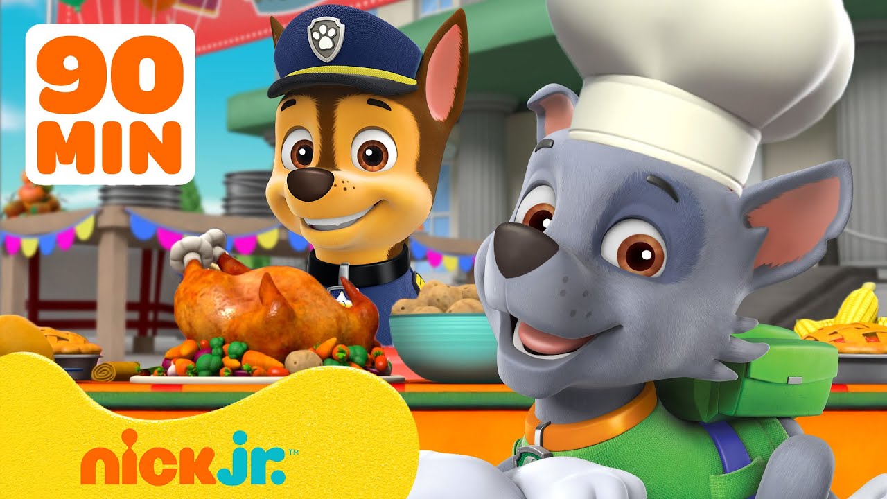 دوريات المخلاب | مهمات الإنقاذ وحفلات الطعام مع دورية المخلب! 🐙🍗 | 90 دقيقة | Nick Jr. Arabia