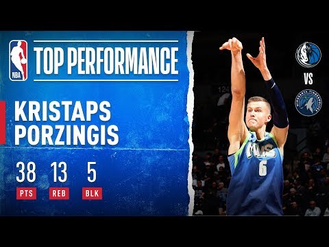 Porzingis Has Big Night With 38 PTS, 13 REB & 5 BLK!