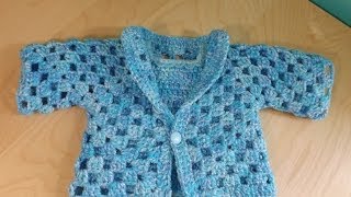 Crochet Baby hexagon sweater Part 1 of 2 with Ruby Stedman