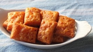 Cheesy Crackers  Homemade Cheese Crackers Recipe