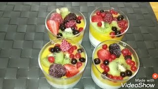 طريقة عمل كاسات الباناكوتا اللديدة  panna cotta