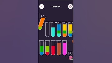 Color Water  Puzzle Sort Video❤️👌 Level 154 #games #puzzle #gameplay #watercolorsort #puzzlegame