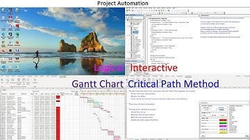 How to make a  Gantt chart  in Excel with critical path method-Logical, interactive and progress %
