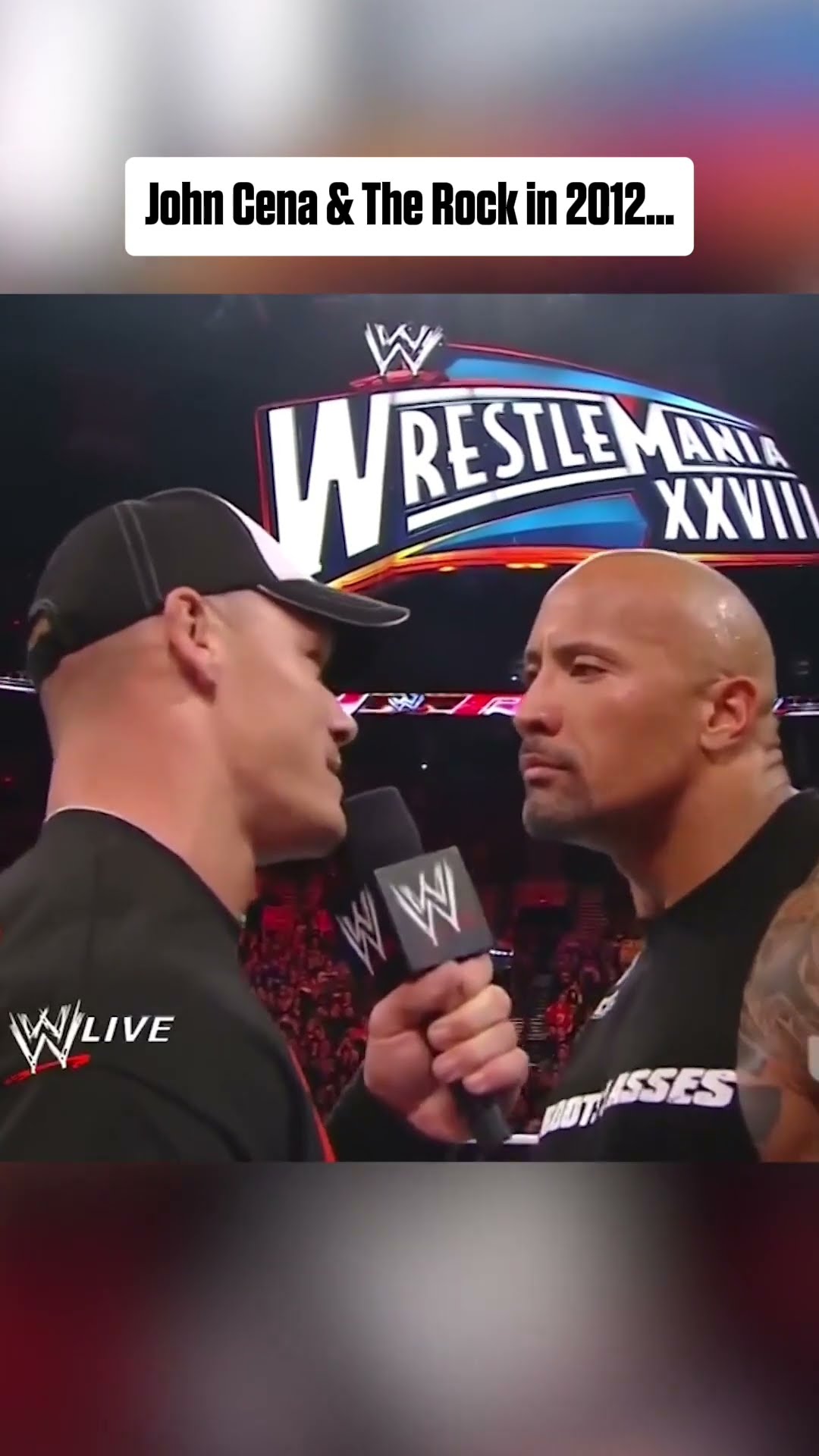 John Cena \u0026 The Rock 13 years apart ? (via WWE)