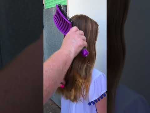 Happy Hair Brush Long Hair Lots Of Tangles Youtube