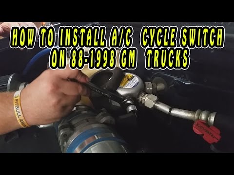 HOW TO INSTALL A/C  CYCLE SWITCH ON 88-1998 G M  TRUCKS