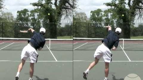 Slice Serve Follow Through