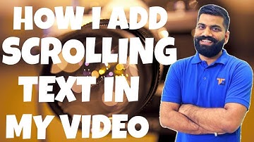 How To Add Scrolling Text Like Technical Guruji With Mobile - Full Hindi Tutorial