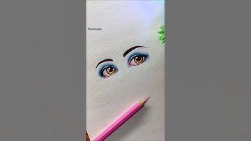 Sunder naina 😍🩷 #art #shorts #radha #trending #drawing #viralvideo #painting