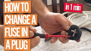 How to Change a Fuse in a Plug or Extension Chord (in 1 min)